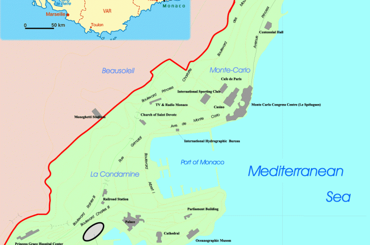 Monaco map